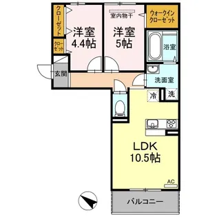 リバーサイド江並【3階】の間取り