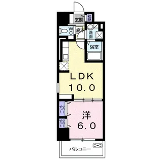 レジデンス柳町【8階】の間取り