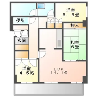 カサ・グランデ【5階】の間取り
