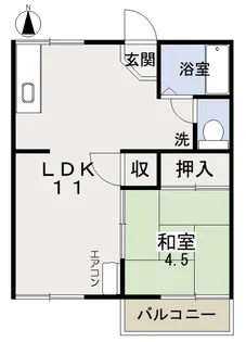 プランドール高屋【2階】の間取り