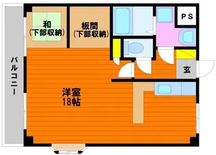マンション寿【4階】の間取り