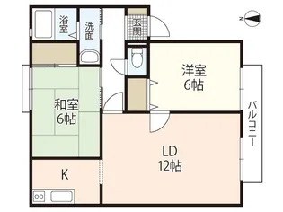 サンビレッジ操明A棟【1階】の間取り