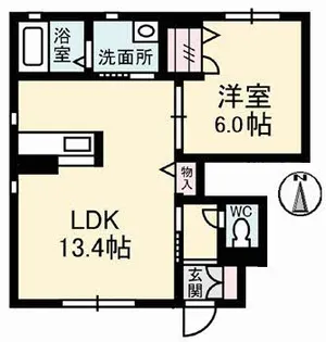 シャーメゾン野口 C棟【1階】の間取り