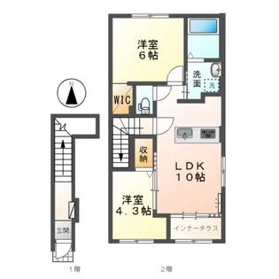 オータムめぐみⅢ【2階】の間取り