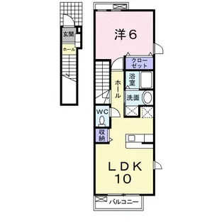 デフィ藤【2階】の間取り