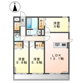 ベラパーシェ【1階】の間取り