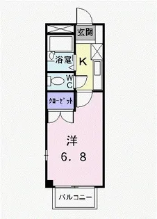 ニューシティサルビア【2階】の間取り