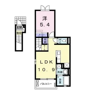サニーメゾン弐番館【2階】の間取り