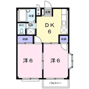 エルディム内田B【2階】の間取り
