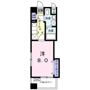 エトワール ポレール Ⅲ号館【4階】の間取り