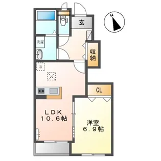 ヴィラ フェリーチェ【1階】の間取り
