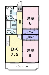 ニューマリッチ メイ【1階】の間取り