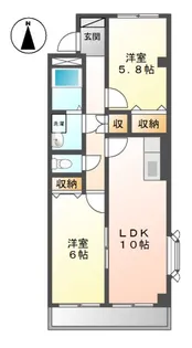 BELL CRESTⅡ【4階】の間取り