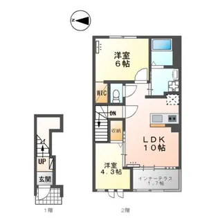 ウィステリアⅤ【2階】の間取り