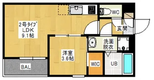 REGALEST JM 富田【2階】の間取り