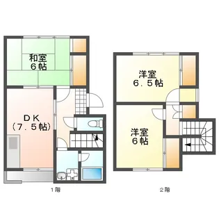 岡山県岡山市南区西市【一戸建】の間取り
