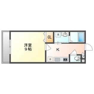 アーバンテラス東岡山Ⅱ【2階】の間取り