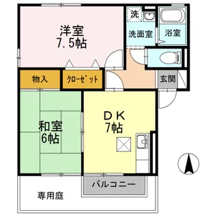 メゾン ミ・モレⅡ【1階】の間取り