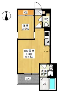 REGALEST 3(レガリスト トロワ)【2階】の間取り