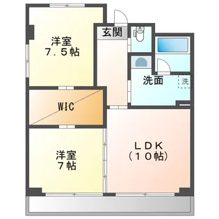 ハアラン御南【5階】の間取り