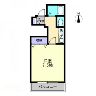 プティ・ハイム本町【5階】の間取り