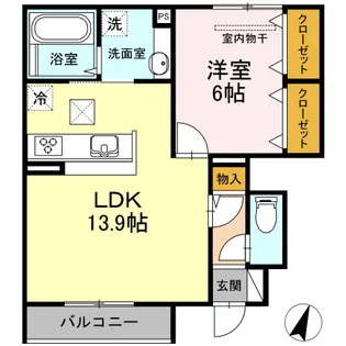 プレミール【1階】の間取り
