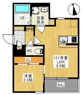 Regalest Falcon Okuda【1階】の間取り