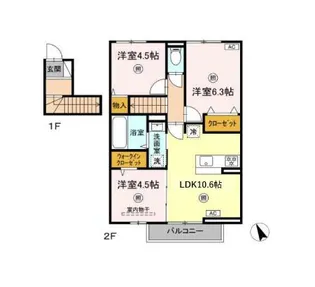 La・Michelle【2階】の間取り