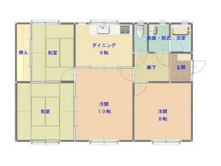 岡山県岡山市東区東平島【一戸建】の間取り
