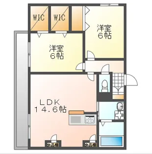 Grand Vert Shimizu【2階】の間取り