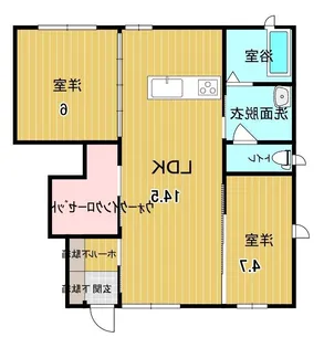 クレセオ西長瀬【1階】の間取り