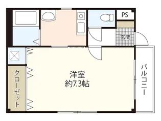 フォブール山科【2階】の間取り