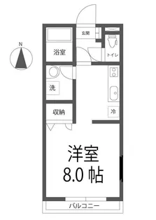 コーポレイバンⅡ【1階】の間取り