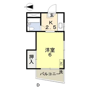 吉岡ビル【2階】の間取り