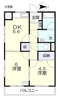 メゾン・ドゥ・フクセン【2階】の間取り