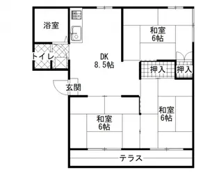 コーポ佐々木【1階】の間取り