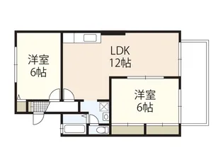 フリーダムスクエア小山【1階】の間取り