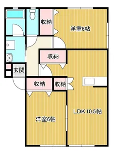 カーサフェリーチェ【2階】の間取り