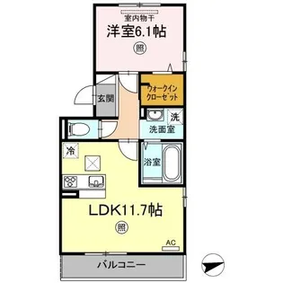 カーサ・ソレイユⅡ【1階】の間取り