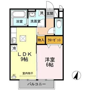 アースフロンティア【1階】の間取り