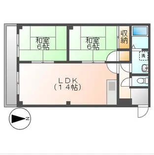 レジデンス住吉町【3階】の間取り