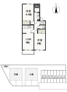 カーサ・ヴィーノ A【1階】の間取り