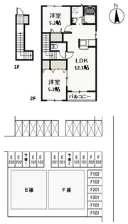 ファミーユ・ビボ E【2階】の間取り