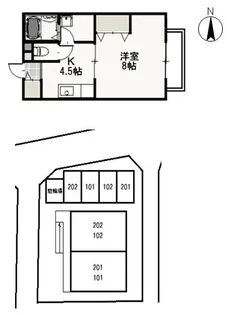 ウヴリール【2階】の間取り