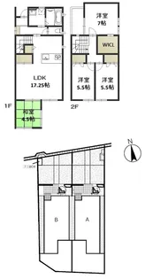 岡山県岡山市中区原尾島3丁目【一戸建】の間取り