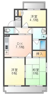 パティオⅠ【3階】の間取り