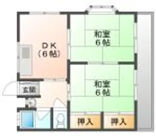三協コーポ【1階】の間取り