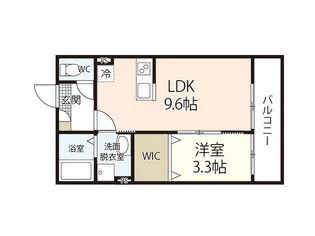 ノアールテラス清輝本町【1階】の間取り