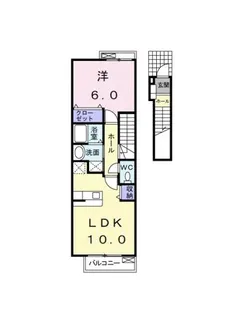 ジュネス小林【2階】の間取り