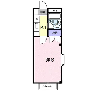 エルディム宿【1階】の間取り